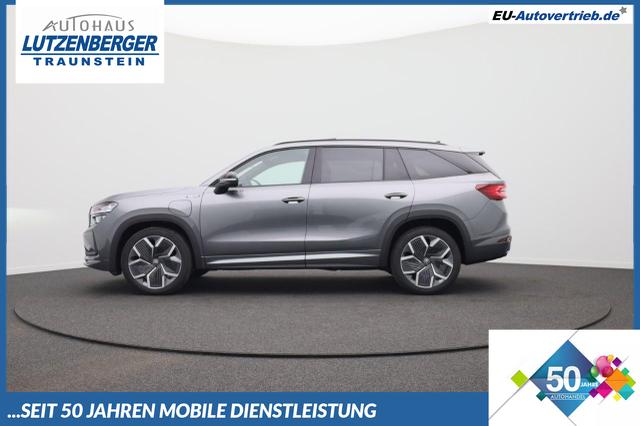 Skoda Kodiaq - Sportline 1.5 TSI 204PS PHEV DSG Sitzheizung v+h Frontscheibe beheizb. 20"LM schwenkb. AHK elektr. PanoDach Alcantara PDC R&uuml;ckf.Kamera Klimaautomatik Lenkradheizung Navi Apple CarPlay Android Auto 2xKeyless vollelektr. Reichweite 116KM