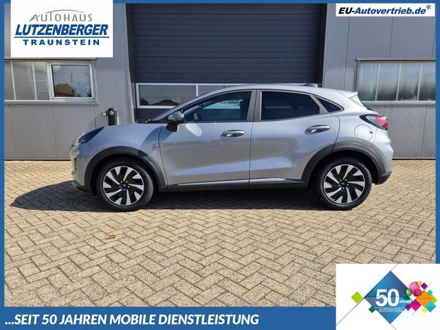 Ford Puma - Titanium 1.0 EcoBoost Hybrid 125PS Automatik abnehm. AHK ACC 4xKamera Klimaautomatik Sitzheizung Lenkradheizung Frontscheibe beheizb. LED-Scheinwerfer SYNC4 Bluetooth Apple CarPlay Android Auto PDC v+h