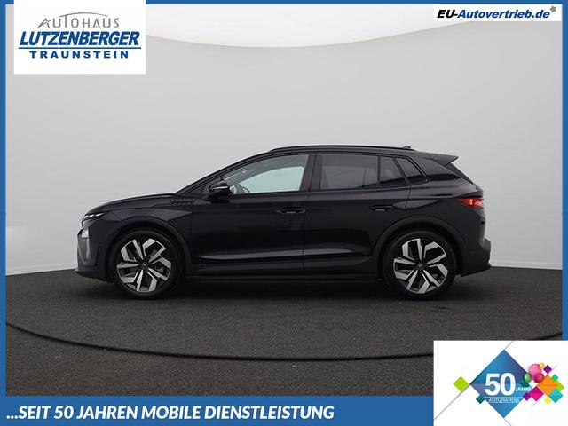 Skoda Elroq - 85 Sportline 286PS Automatik schwenkb. AHK Teil-Leder Klimaautomatik Sitzheizung v+h Lenkradheizung Frontscheibe beheizb. ACC R&uuml;ckf.Kamera PDC wireless Apple Carplay Android Auto 2xKeyless 20-LM vollelektr. Reichweite 561Km