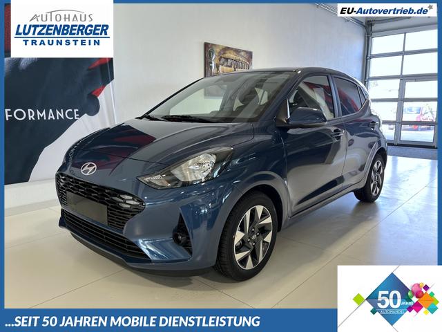 Hyundai i10 - GO+ 1.0 MT 46 kW (63 PS) 5 Jahre Herstellergarantie, Klimaautomatik, Navigationssystem, Apple CarPlay & Android Auto, Sitzheizung, Lenkradheizung, Einparkhilfe hinten, Rückfahrkamera, Privacy Glass, 15" Leichtmetallfelgen, uvm.