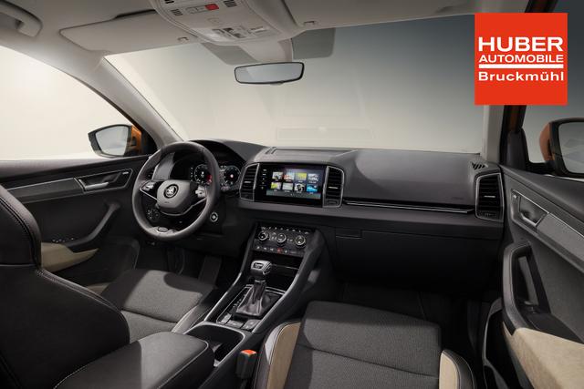 Skoda Karoq Extra Plus 1,0 TSI 2ZoKlima Kamera 2x Einparkhilfe Alu Felgen 5J Garantie Sitzheizung Matrix el Heckklappe ACC 