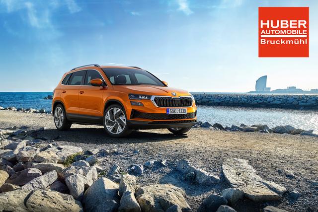 Skoda Karoq Extra Plus 1,0 TSI 2ZoKlima Kamera 2x Einparkhilfe Alu Felgen 5J Garantie Sitzheizung Matrix el Heckklappe ACC 