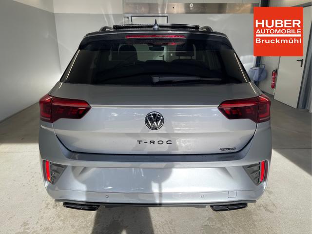 Volkswagen / T-Roc / [K2A2] Pyrit Silber Metallic / Dach Schwarz / / / 190PS 4M DSG Pano+AHK+Black+IQ.Light+IQ.Drive+eHeck+Kamera+Alu19