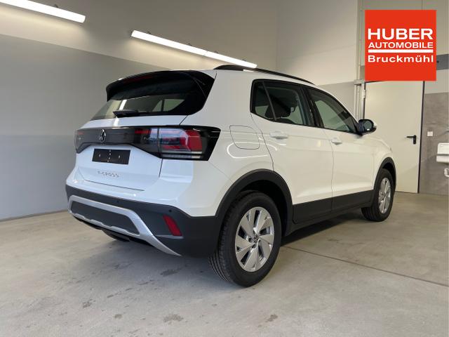 Volkswagen / T-Cross / Weiß / / / 95PS PDC vo+hi+Sitzheizung+App+Side+Travel+Stau+ACC+Klima 