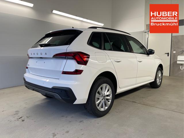 Skoda / KAMIQ / Wei&szlig; / / / 115PS DSG Matrix+AHK+Kamera+PDC vor+hi+Kessy+Sitzheizung+GVL