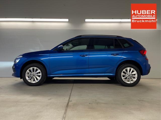 Skoda / KAMIQ / Blau / / / 115PS DSG Matrix+AHK+Kamera+PDC vor+hi+Kessy+Sitzheizung+GVL