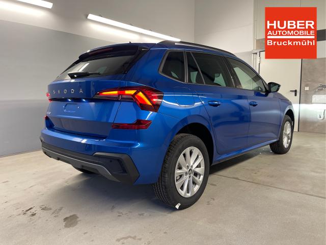 Skoda / KAMIQ / Blau / / / 115PS DSG Matrix+AHK+Kamera+PDC vor+hi+Kessy+Sitzheizung+GVL