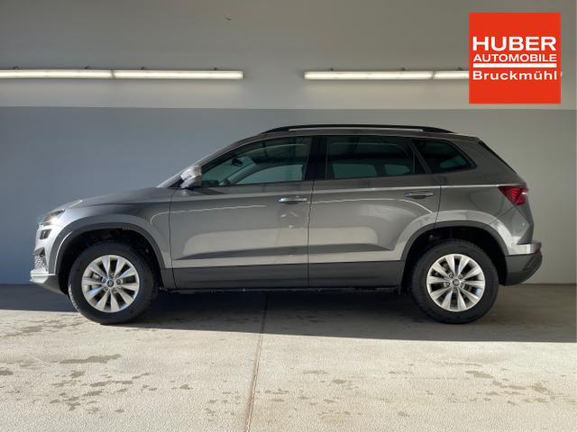Skoda / Karoq / Grau / / / 150PS DSG AHK+Kamera+ACC+Kessy+Kamera+ParkPilot vo+hi+App
