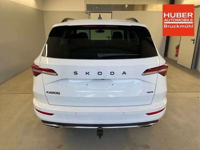 Skoda / Karoq / Wei&szlig; / / / TSI 4x4 360&deg;+19 Zoll+Navi+AHK+360&deg;+ACC+Frontscheibe beheizbar+Travel Assist