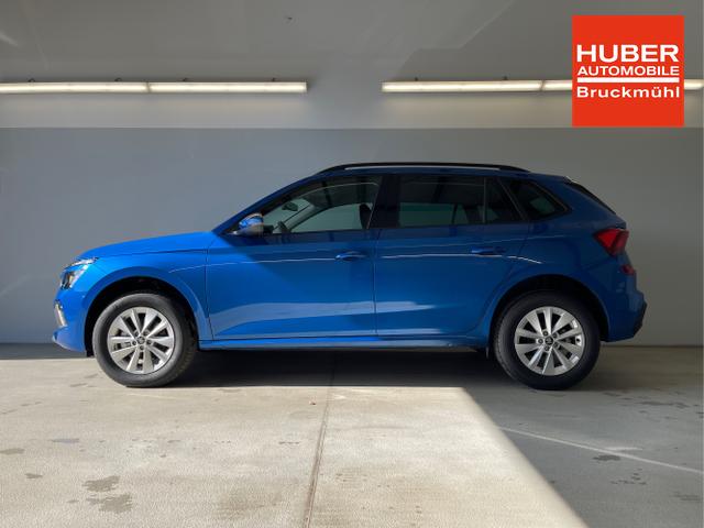 Skoda / KAMIQ / Blau / / / 115PS DSG Matrix+AHK+Kamera+PDC vor+hi+Kessy+Sitzheizung+GVL