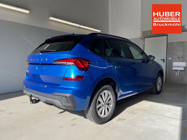 Skoda / KAMIQ / Blau / / / 115PS DSG Matrix+AHK+Kamera+PDC vor+hi+Kessy+Sitzheizung+GVL