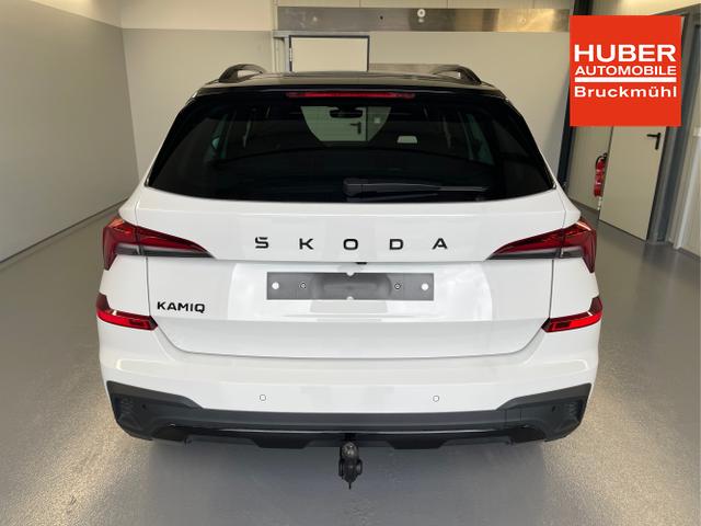 Skoda / KAMIQ / Wei&szlig; / / / 115PS DSG AHK+Navi+Matrix+GV5+Pano+Kessy+Kamera+Alu17+Sitzheiz