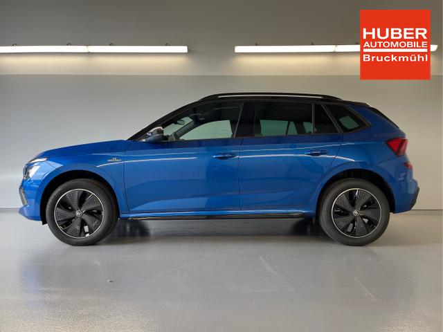 Skoda / KAMIQ / Blau / / / 115PS DSG AHK+Navi+Matrix+GV5+Pano+Kessy+Kamera+Alu17+Sitzheiz