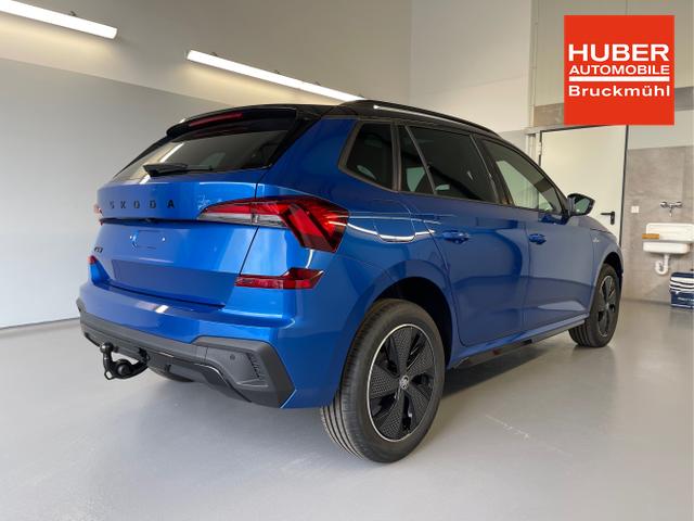 Skoda / KAMIQ / Blau / / / 115PS DSG AHK+Navi+Matrix+GV5+Pano+Kessy+Kamera+Alu17+Sitzheiz