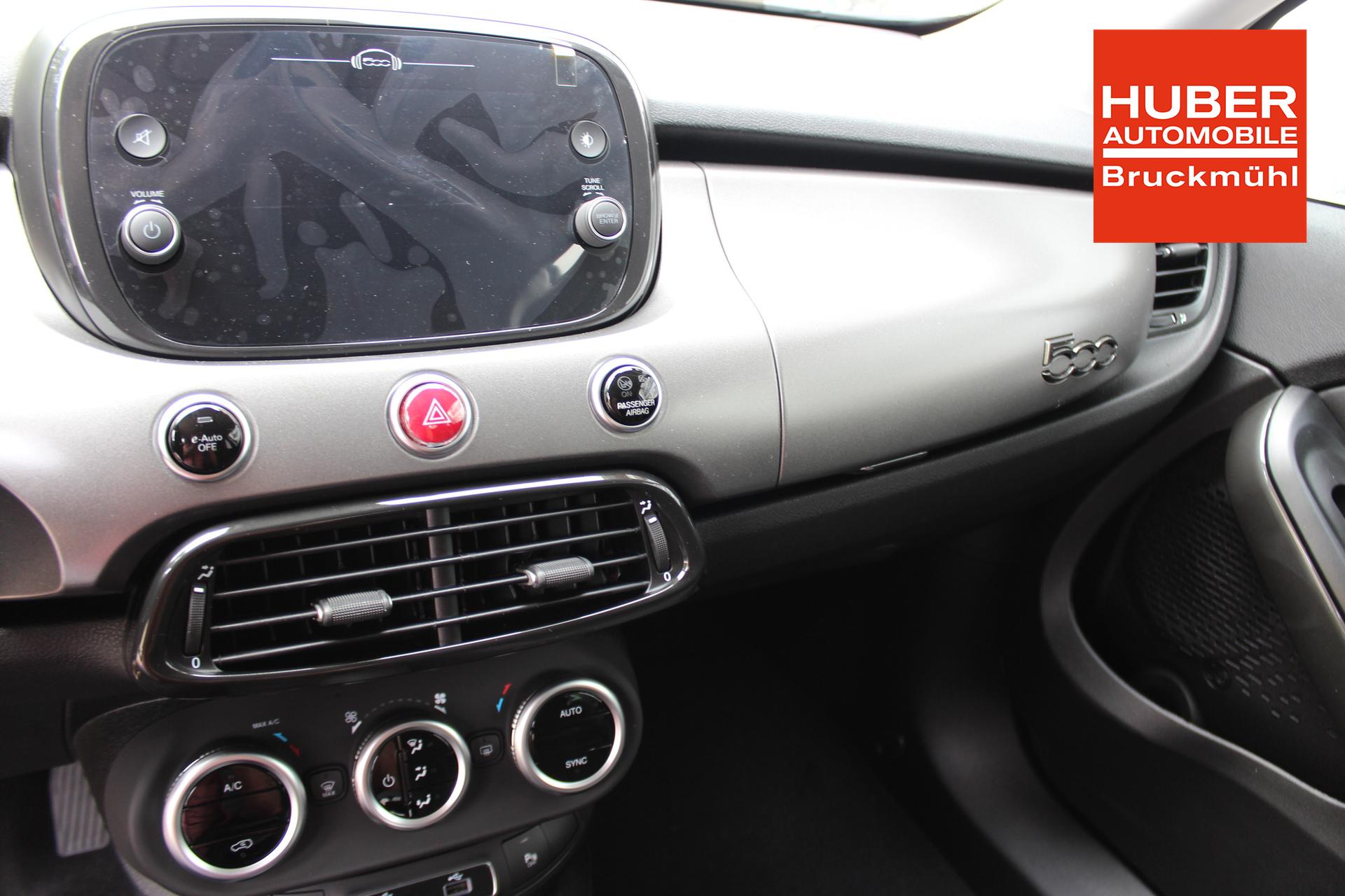 Fiat 500X Sport 1.5 GSE 96kW Hybrid MY23, Klimaautomatik, Leder-Alcantara  Lenkrad, 7-Navigationssystem, AppleCarPlay&Android Auto,  Fernlichtassistent, Rückfahrkamera, Voll-LED-Scheinwerfer-,  LED-Nebelscheinwerfer, 18-Leichtmetallfelgen, uvm
