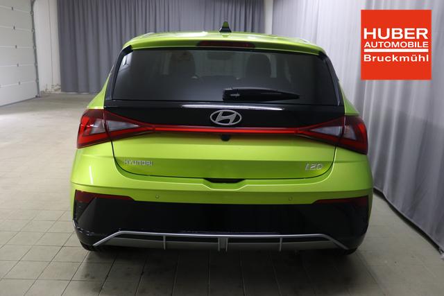 i20 (BC3) Trend Line 1.0 T-GDi 74kW Lucid Lime Metallic Sitzpolsterung in Stoff Schwarz PA4 Infotainment-Paket
