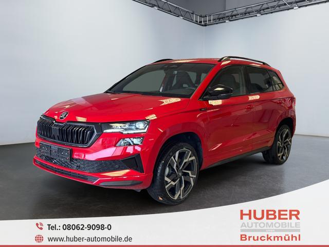 Skoda Karoq - Sportline 1,5 TSI DSG 2ZKlimaautomatik Canton Anh&auml;ngerkupplung Totewinkel Assistent 2 x Einparkhilfe Kamera 19 Zoll Felgen adaptiver Tempomat 5J Garantie