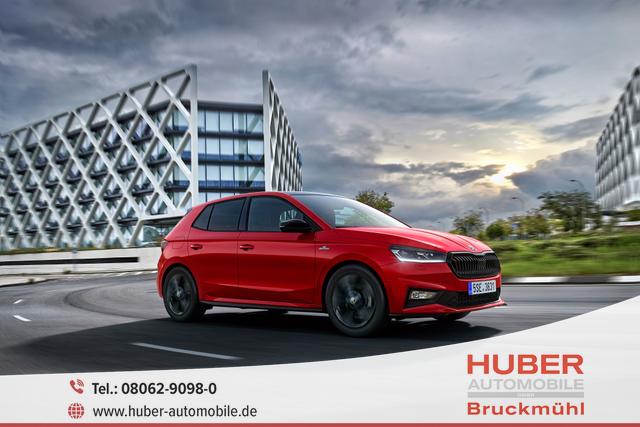 Skoda Fabia - Monte Carlo 1,0 TSI 2ZKlima Einparkhilfe 5J Garantie LED 16 Zoll Alu 10Zoll Digitales Cockpit Apple Carplay Sitzheizung