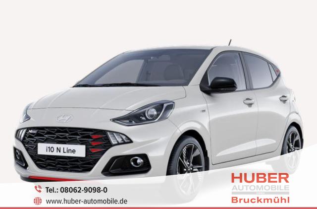 Hyundai i10 - 1.0 T-GDI 90 PS 5MT N Line 5 Sitzer / Navi Sitz + Lenkradheizung Klimaautomatik Einparkhilfe H Kamera