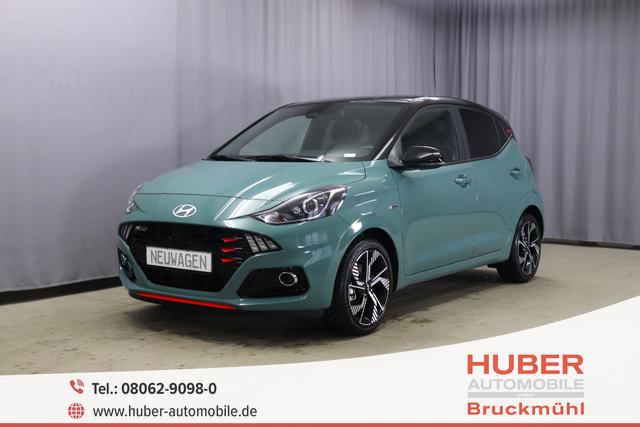 Hyundai i10 - N-Line 1.0 T-GDi MT 74kW, 5 Jahre Herstellergarantie, Winter-Paket, Navigations-Paket, AppleCarPlay&Android Auto, Rückfahrkamera, Tempomat, Nebelscheinwerfer, 16 Zoll Leichtmetallfelgen, uvm.