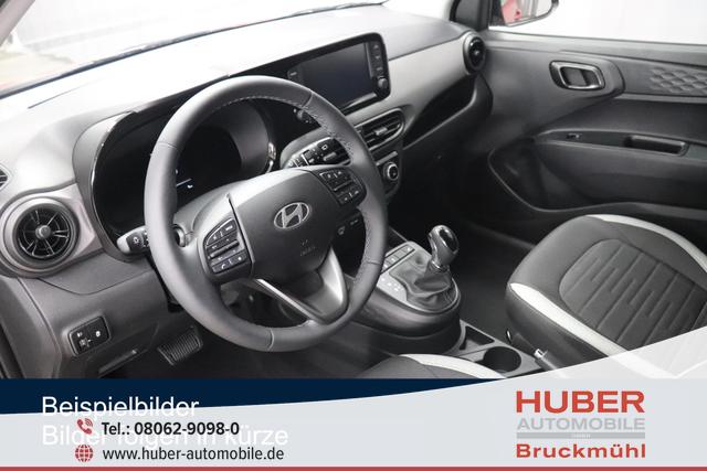 Hyundai i10 - Trend Line 1.2 5AMT 62kW, 5 Jahre Herstellergarantie, Winter-Paket, Lederlenkrad, 8" Infotainmentsystem, AppleCarPlay&Android Auto, Radio DAB, Rückfahrkamera, Spurhalteassistent, Nebelscheinwerfer, 15" Leichtmetallfelgen, uvm.