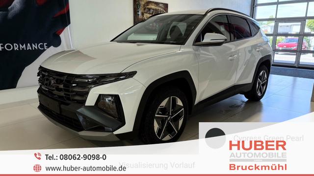 Hyundai TUCSON - GO 1.6 T-GDI 48V 2WD DCT 117 kW (160 PS) Lenkradheizung, Sitzheizung, 2-Zonen-Klimaautomatik, Navigationssystem, Android Auto, Apple CarPlay, Induktive Ladestation, Radio, DAB, Smart-Key, Privacy Glass, Rückfahrkamera, 18 Zoll Leichtmetallfelgen, uvm.