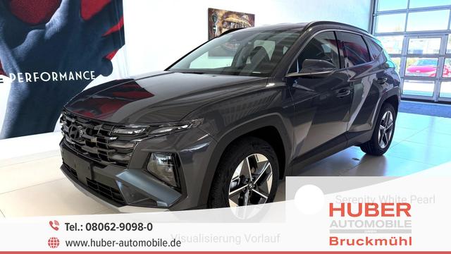 Hyundai TUCSON - GO+ 1.6 T-GDI 48V 2WD DCT 117 kW (160 PS) 2-Zonen-Klimaautomatik, Android Auto, Apple CarPlay, Voll-LED Scheinwerfer, Keyless Go, Navigationssystem, Virtual Cockpit, 18 Zoll Leichtmetallfelgen, uvm.