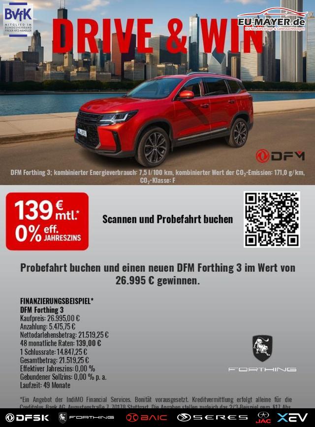 Vorlauffahrzeug DFM Forthing 3 - 