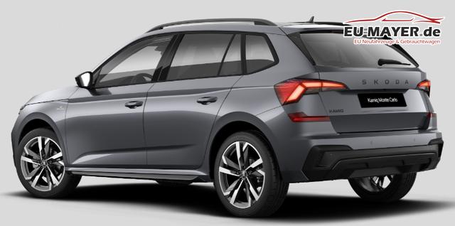 Skoda Kamiq Monte Carlo 1.5 TSI 150PS DSG, 5J GARANTIE, 18"ALU, METALLIC, ELE. HECKKLAPPE, ANH&Auml;NGERKUPPLUNG, BEH. FRONTSCHEIBE, MATRIX-LED, PANORAMADACH, Sitzheizung, Lenkradhzg, Ladeboden, ACC, SIDE Assist, Virtual Cockpit 10", Parksensoren, Kamera, KESSY, Privacy, Climatronic 