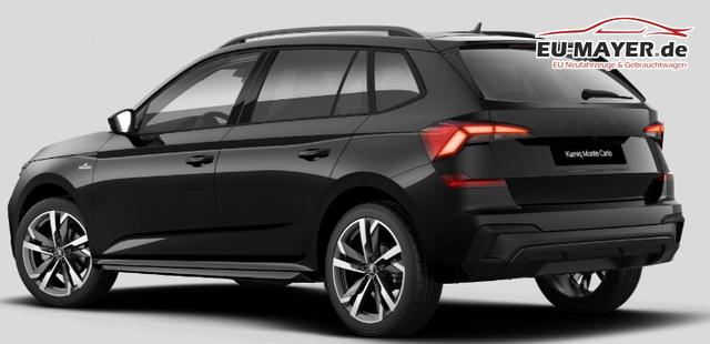 Skoda Kamiq Monte Carlo 1.5 TSI 150PS DSG, 5J GARANTIE, 18"ALU, METALLIC, ELE. HECKKLAPPE, ANH&Auml;NGERKUPPLUNG, BEH. FRONTSCHEIBE, MATRIX-LED, PANORAMADACH, Sitzheizung, Lenkradhzg, Ladeboden, ACC, SIDE Assist, Virtual Cockpit 10", Parksensoren, Kamera, KESSY, Privacy, Climatronic 