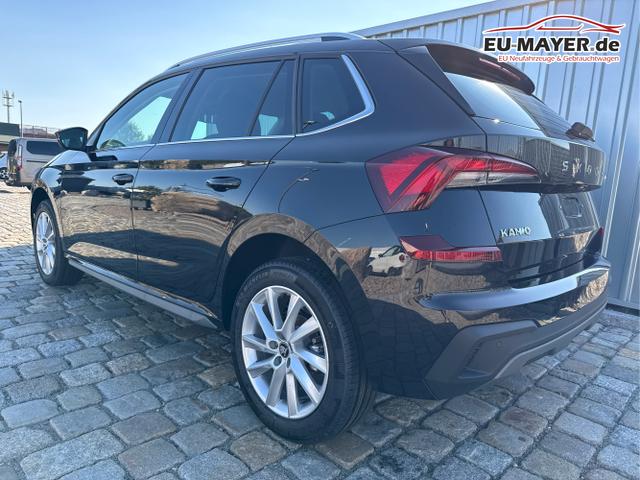 Skoda / Kamiq / Schwarz / / / 130 Jahre Premium Edition 1.5 TSI 150 PS DSG Anh&auml;ngerkupplung-AppleCarPlay-AndroidAuto-Winterpaket-Alcantara-DAB-Tempomat-Totwinkelassist-Kamera-SunSet-el.Heckklappe-17''Alu, Beispielbilder, ggf. teilweise mit Sonderausstattung