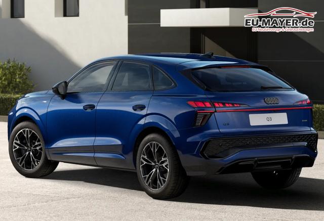 Audi Q3 Sportback S line TFSI 204 2xS Tech+ 19Z eHK Kam 