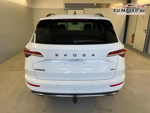 Skoda / Karoq / Wei&szlig; / / / TSI 4x4 360&deg;+19 Zoll+Navi+AHK+360&deg;+ACC+Frontscheibe beheizbar+Travel Assist