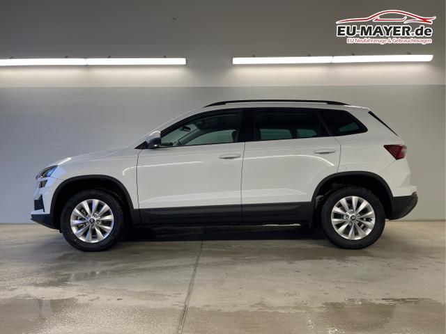 Skoda / Karoq / Wei&szlig; / / / 150PS DSG AHK+Kamera+ACC+Kessy+Kamera+ParkPilot vo+hi+App