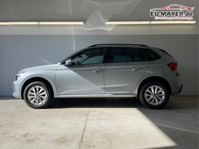 Skoda / KAMIQ / Silber / / / 115PS DSG Matrix+AHK+Kamera+PDC vor+hi+Kessy+Sitzheizung+GVL