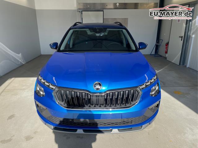 Skoda / KAMIQ / Blau / / / 115PS DSG Matrix+AHK+Kamera+PDC vor+hi+Kessy+Sitzheizung+GVL