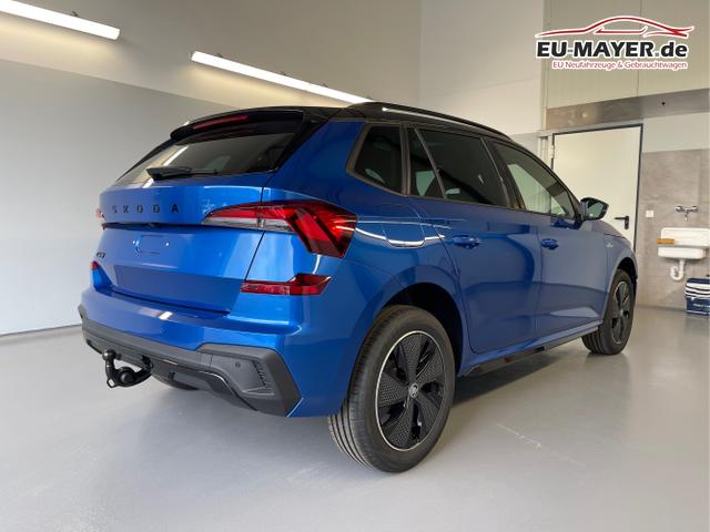Skoda / KAMIQ / Blau / / / 115PS DSG AHK+Navi+Matrix+GV5+Pano+Kessy+Kamera+Alu17+Sitzheiz