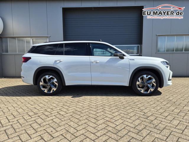 Skoda Kodiaq Sportline 1.5 TSI 204PS PHEV DSG schwenkb. AHK elektr. PanoDach HUD Alcantara PDC v+h 360&deg;Kamera CANTON Sound Klimaautomatik Sitzheizung Lenkradheizung Navi Apple CarPlay Android Auto 2xKeyless 19"LM vollelektr. Reichweite 116KM 