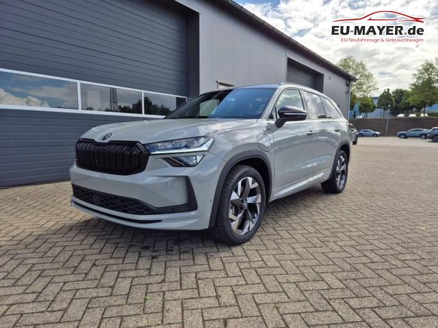Skoda Kodiaq Sportline 1.5 TSI 204PS PHEV DSG schwenkb. AHK elektr. PanoDach HUD Alcantara PDC v+h 360&deg;Kamera CANTON Sound Klimaautomatik Sitzheizung Lenkradheizung Navi Apple CarPlay Android Auto 2xKeyless 19"LM vollelektr. Reichweite 116KM 