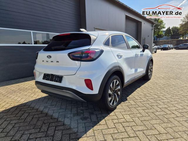 Ford Puma Titanium 1.0 Hybrid 125PS Autom. abnehm. AHK ACC 4xKamera Klimaautomatik Sitzheizung Lenkradheizung Frontscheibe beheizb. LED-Scheinwerfer SYNC4 Bluetooth Apple CarPlay Android Auto PDC v+h 