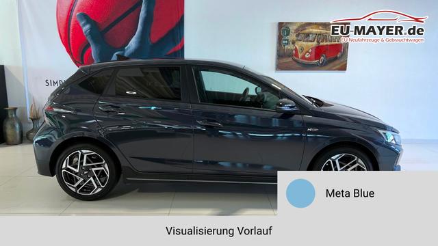 i20 Meta Blue Vorlauf, Beispielbilder, ggf. teilweise mit Sonderausstattung