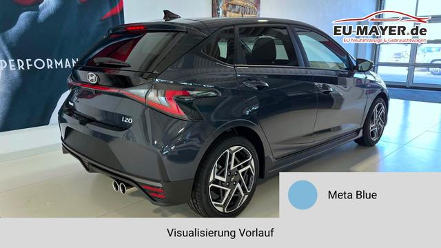 i20 Meta Blue Vorlauf, Beispielbilder, ggf. teilweise mit Sonderausstattung