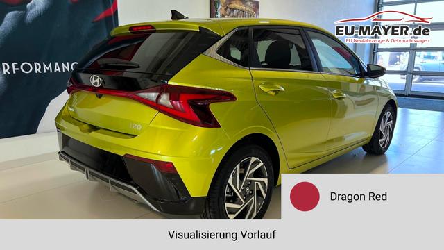 i20 Go Plus Dragon Red Vorlauf, Beispielbilder, ggf. teilweise mit Sonderausstattung