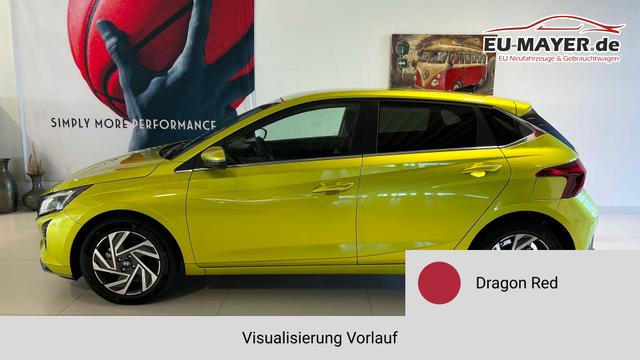 i20 Go Plus Dragon Red Vorlauf, Beispielbilder, ggf. teilweise mit Sonderausstattung