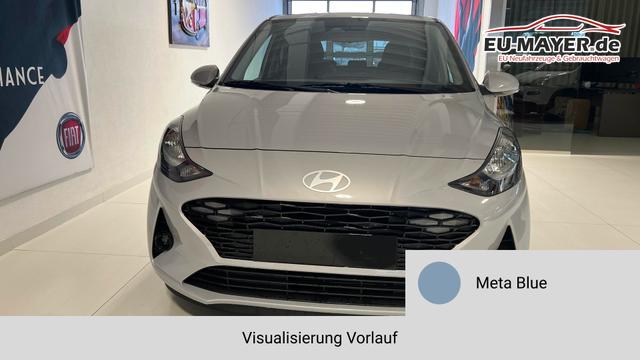 i10 GO Plus Meta Blue Vorlauf, Beispielbilder, ggf. teilweise mit Sonderausstattung