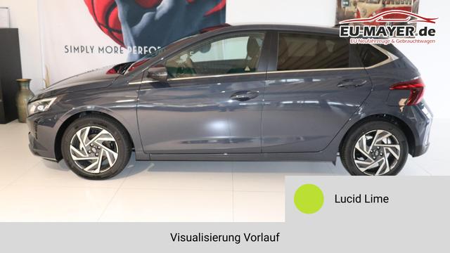 i20 GO Plus Lucid Lime Vorlauf, Beispielbilder, ggf. teilweise mit Sonderausstattung