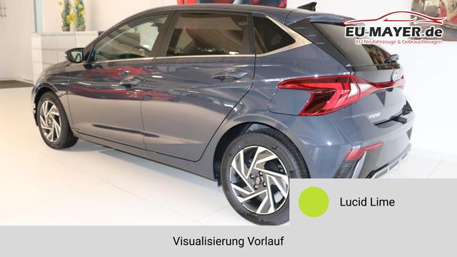 i20 GO Plus Lucid Lime Vorlauf, Beispielbilder, ggf. teilweise mit Sonderausstattung