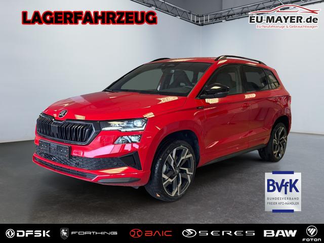Skoda Karoq - Sportline 1,5 TSI DSG 2ZKlimaautomatik Canton Anh&auml;ngerkupplung Totewinkel Assistent 2 x Einparkhilfe Kamera 19 Zoll Felgen adaptiver Tempomat 5J Garantie
