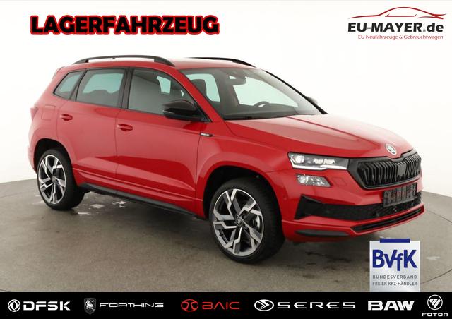 Skoda Karoq - Sportline 1.5 TSI DSG Sportline, Pano, AHK, Navi, CANTON, Matrix, AreaView, Side, FS-beheizbar, 19-Zoll