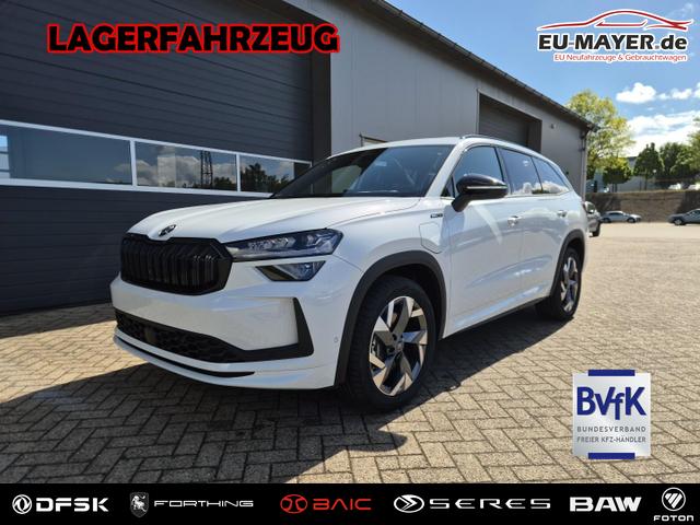 Skoda Kodiaq - Sportline 1.5 TSI 204PS PHEV DSG schwenkb. AHK elektr. PanoDach HUD Alcantara PDC v+h 360&deg;Kamera CANTON Sound Klimaautomatik Sitzheizung Lenkradheizung Navi Apple CarPlay Android Auto 2xKeyless 19"LM vollelektr. Reichweite 116KM
